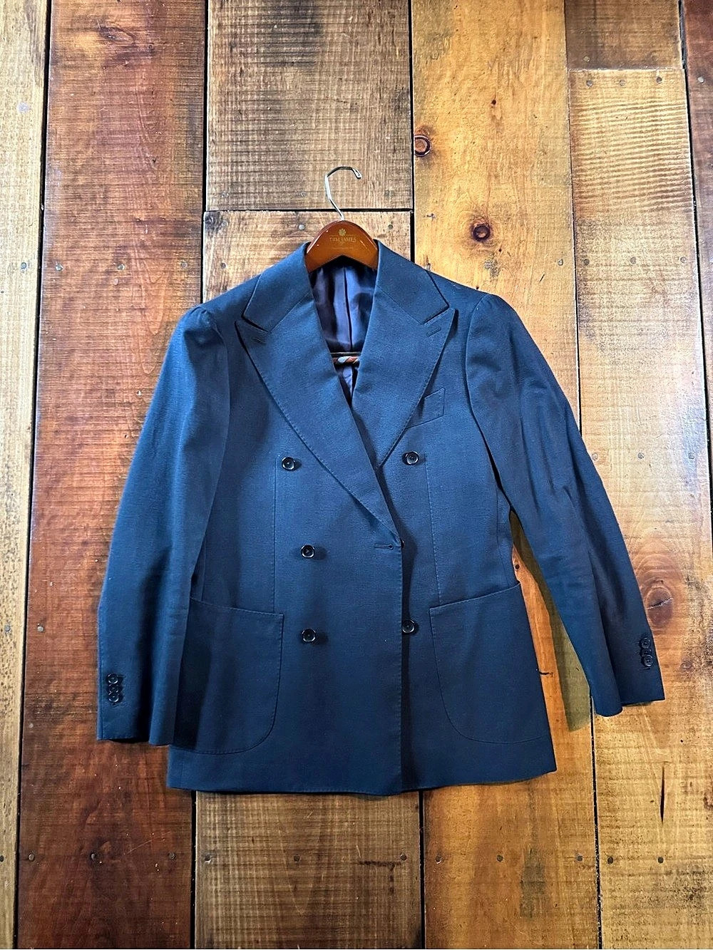 Suitsupply Havana Double Breasted Blazer Blue Size 38
